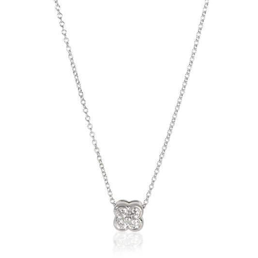 Sterling Silver Diamond Lace Pendant