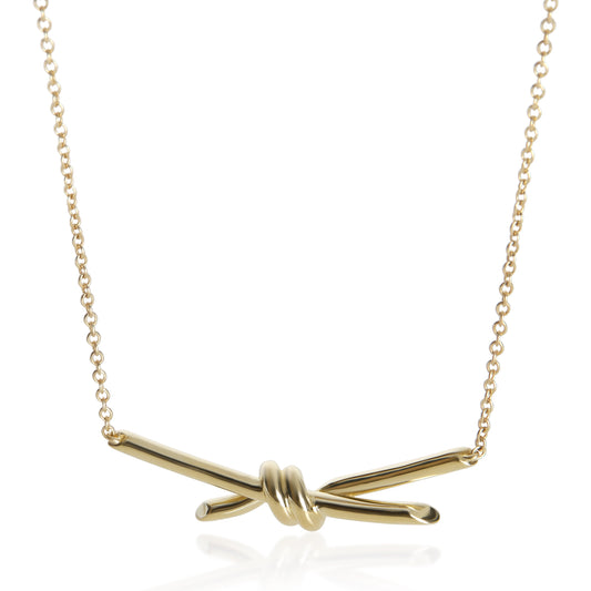 Yellow Gold  Knot Necklace