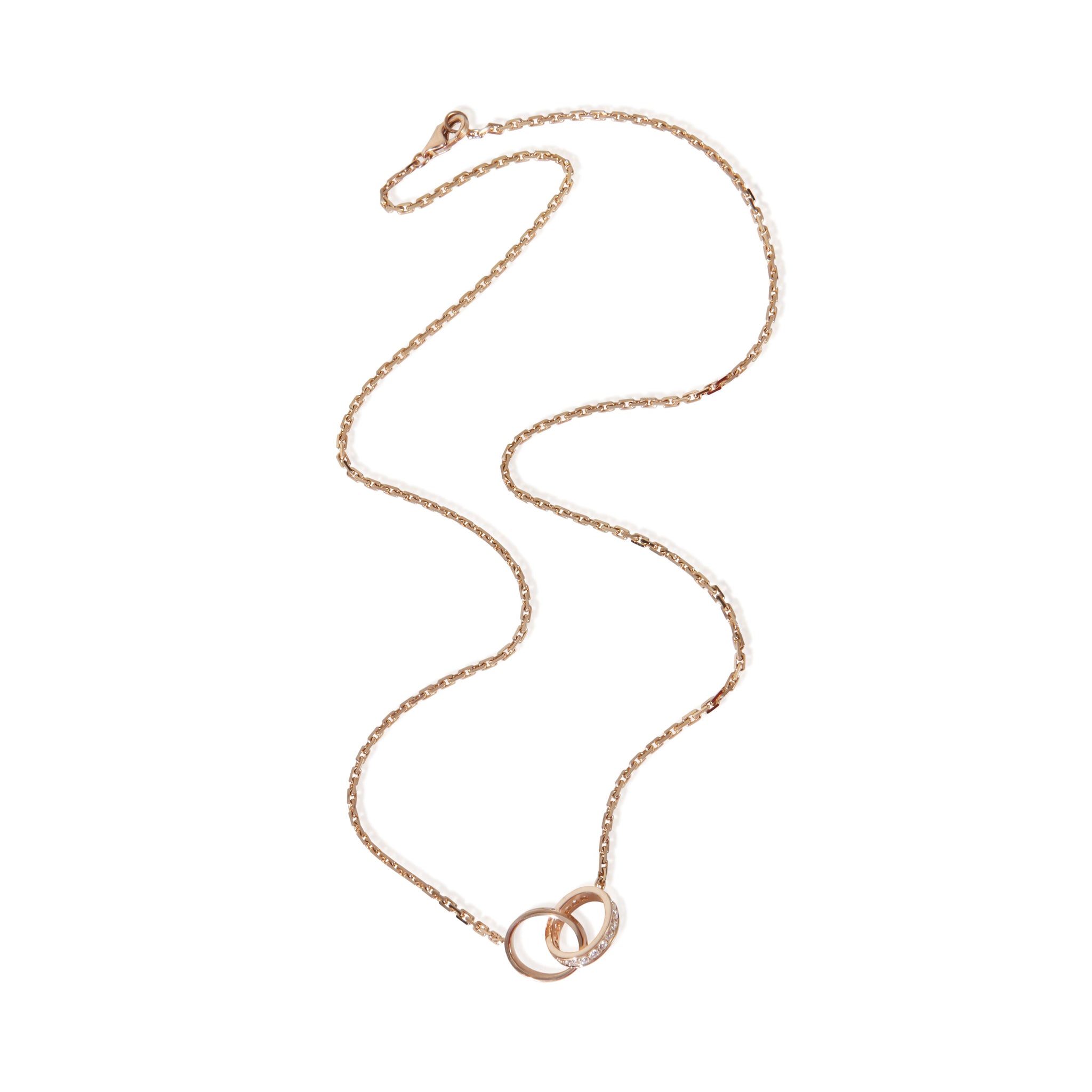Rose Gold Diamond Love Necklace