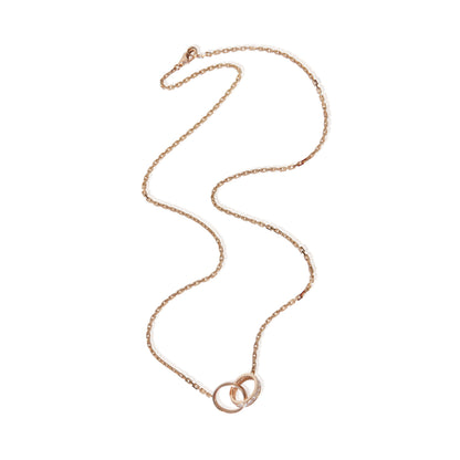 Rose Gold Diamond Love Necklace