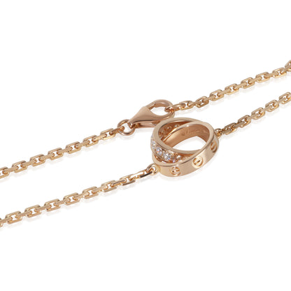 Rose Gold Diamond Love Necklace
