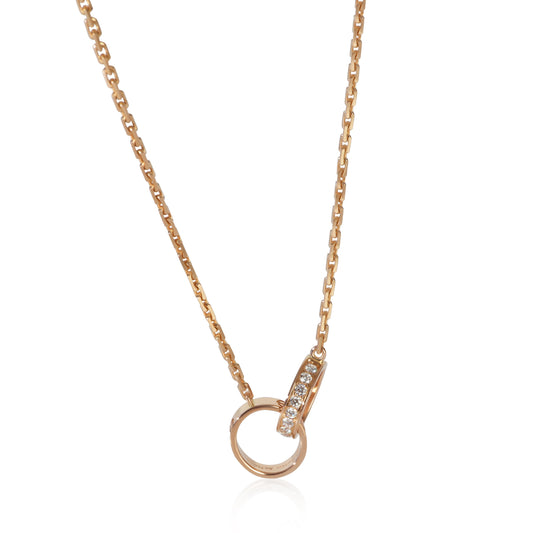 Rose Gold Diamond Love Necklace