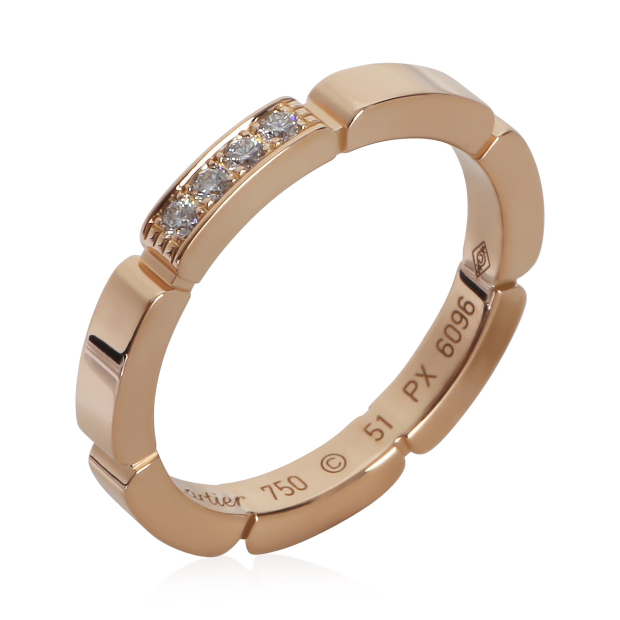 Rose Gold Diamond Maillon Panthere Band