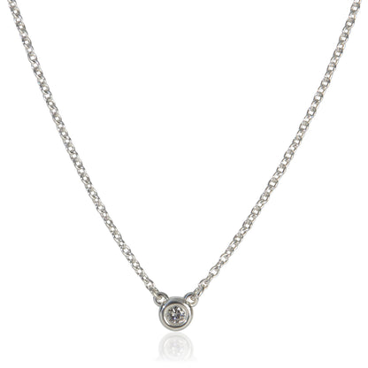 Sterling Silver Diamond Elsa Peretti Diamond By The Yard Pendant