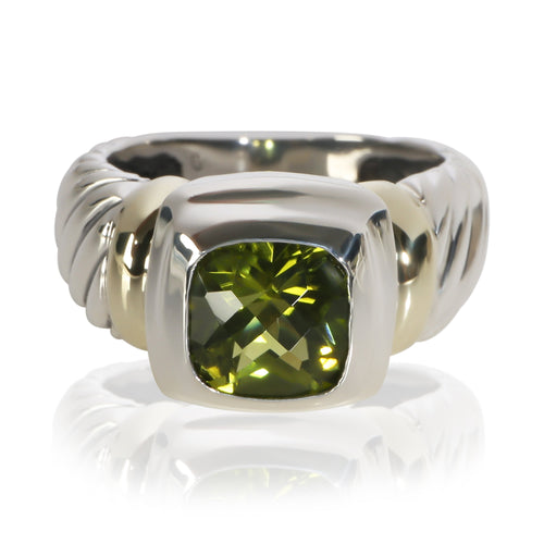 Sterling Silver Peridot Noblesse Ring