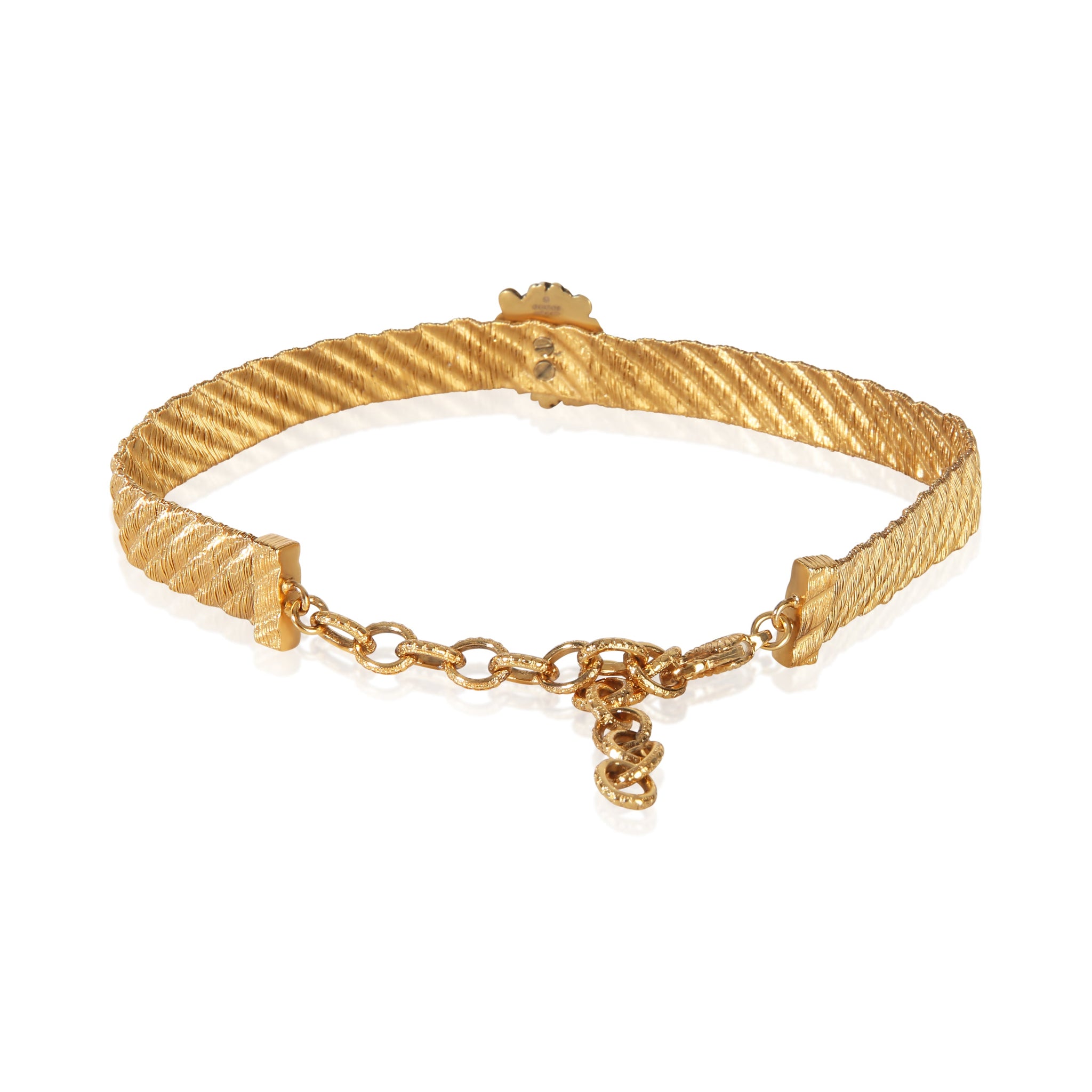 Gold-Plated Lion Head Double G Choker Necklace