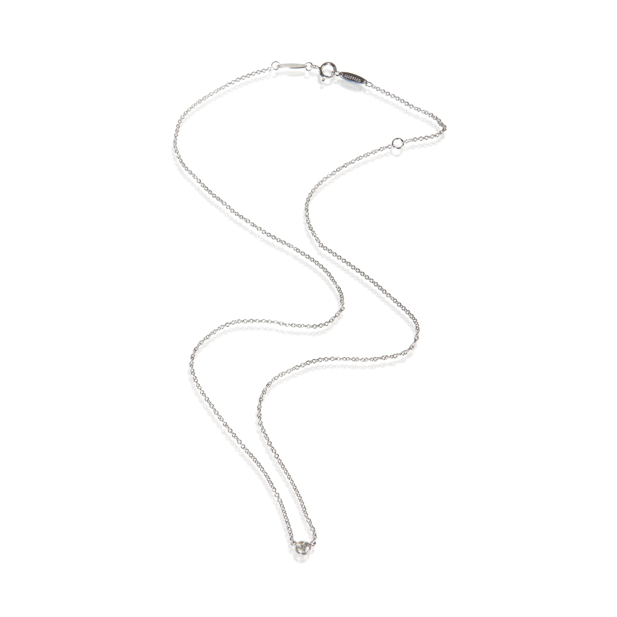 Platinum Diamond Elsa Peretti Diamond By The Yard Pendant