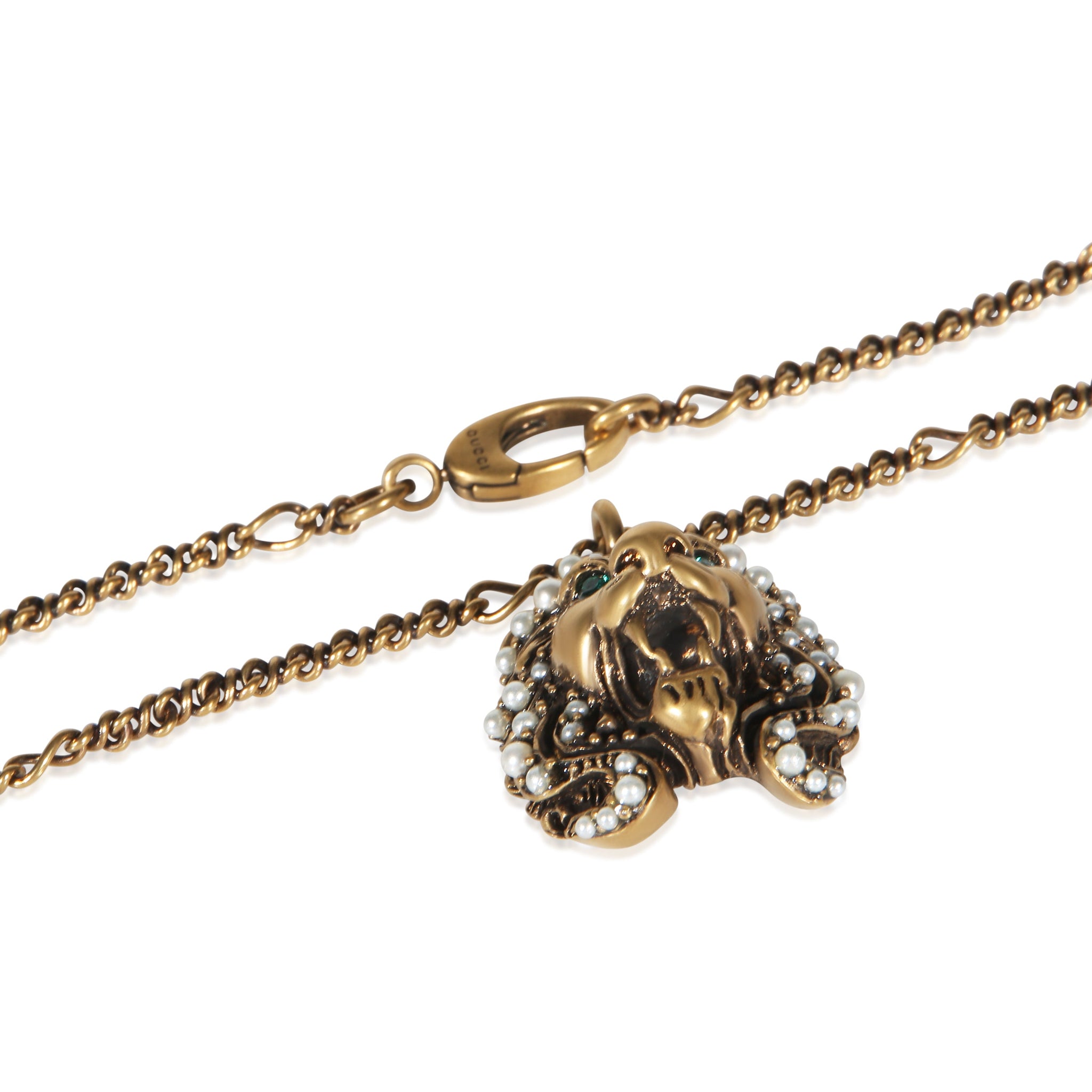 Gold-Plated Lion Head Pendant