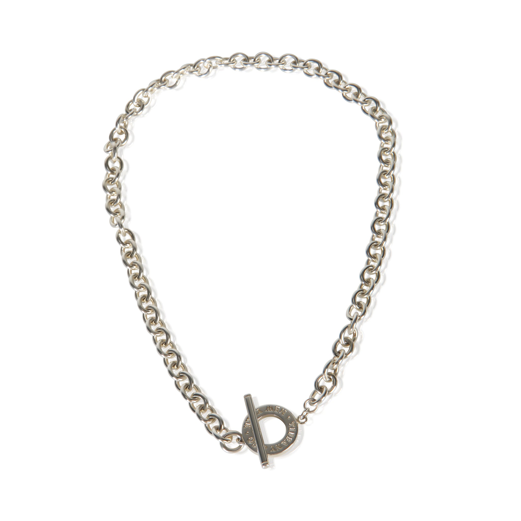 Sterling Silver Toggle Necklace