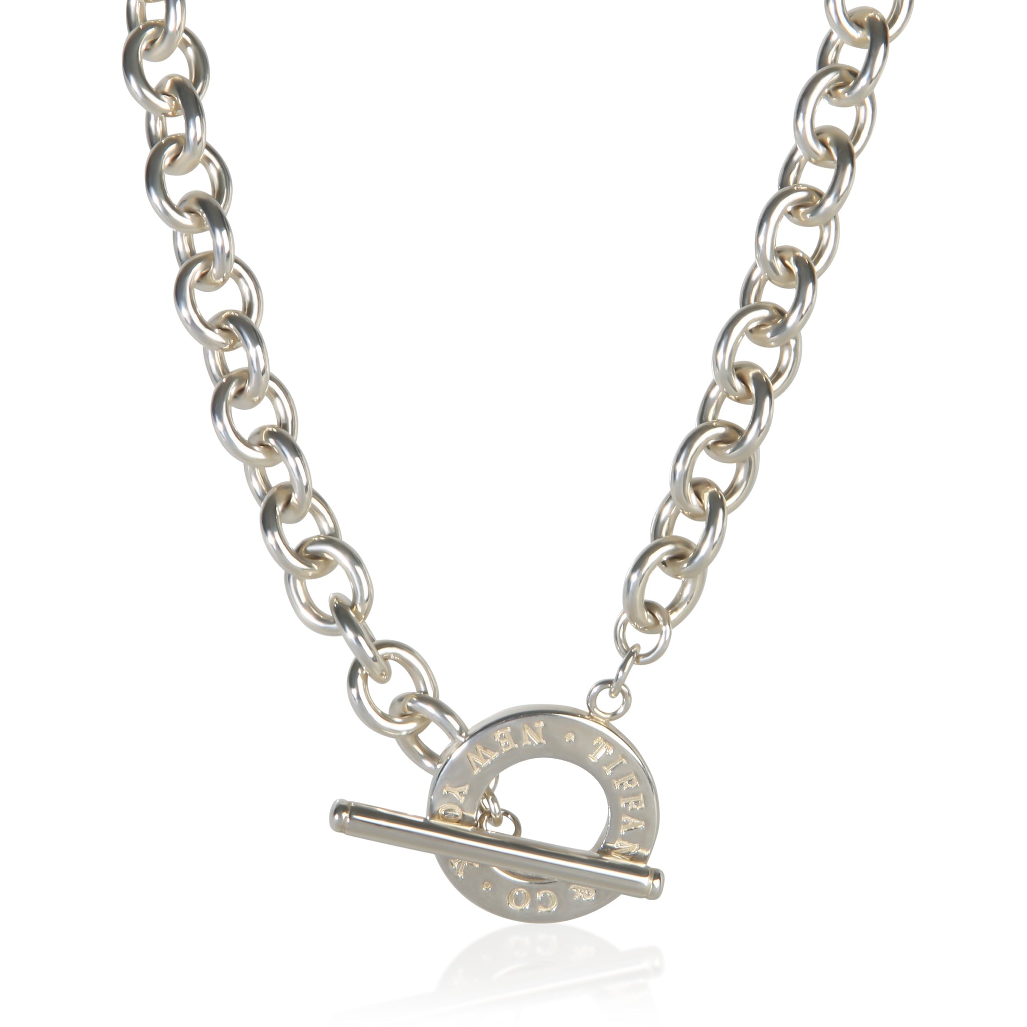Sterling Silver Toggle Necklace