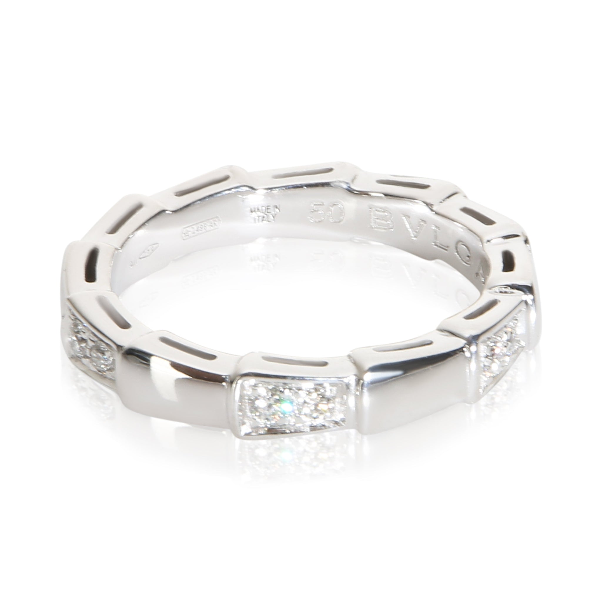 White Gold Diamond Serpenti Viper Ring