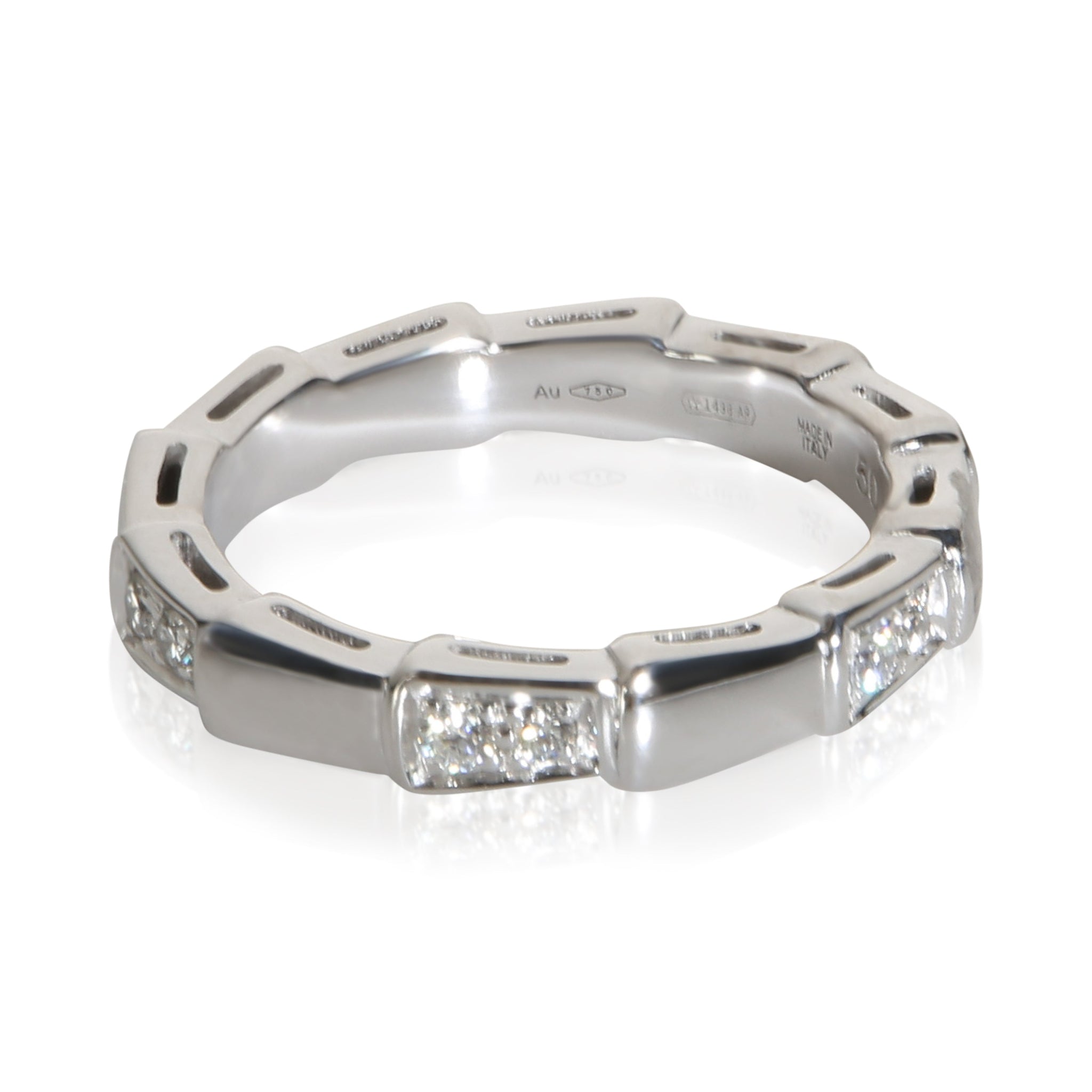 White Gold Diamond Serpenti Viper Ring