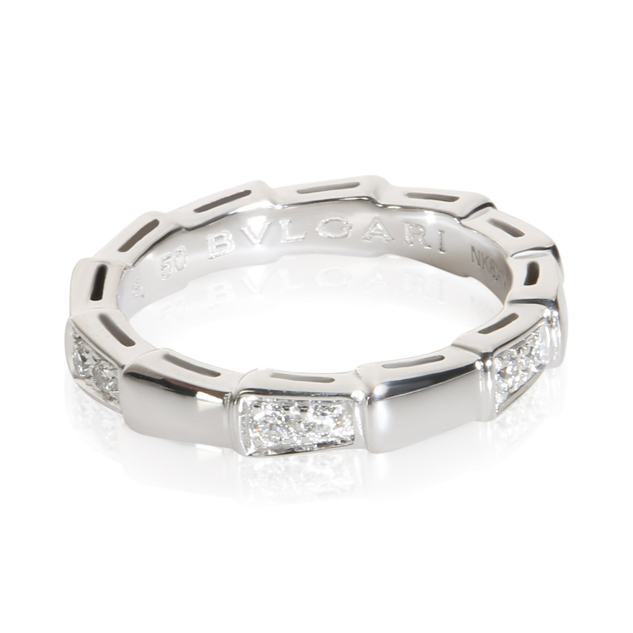 White Gold Diamond Serpenti Viper Ring