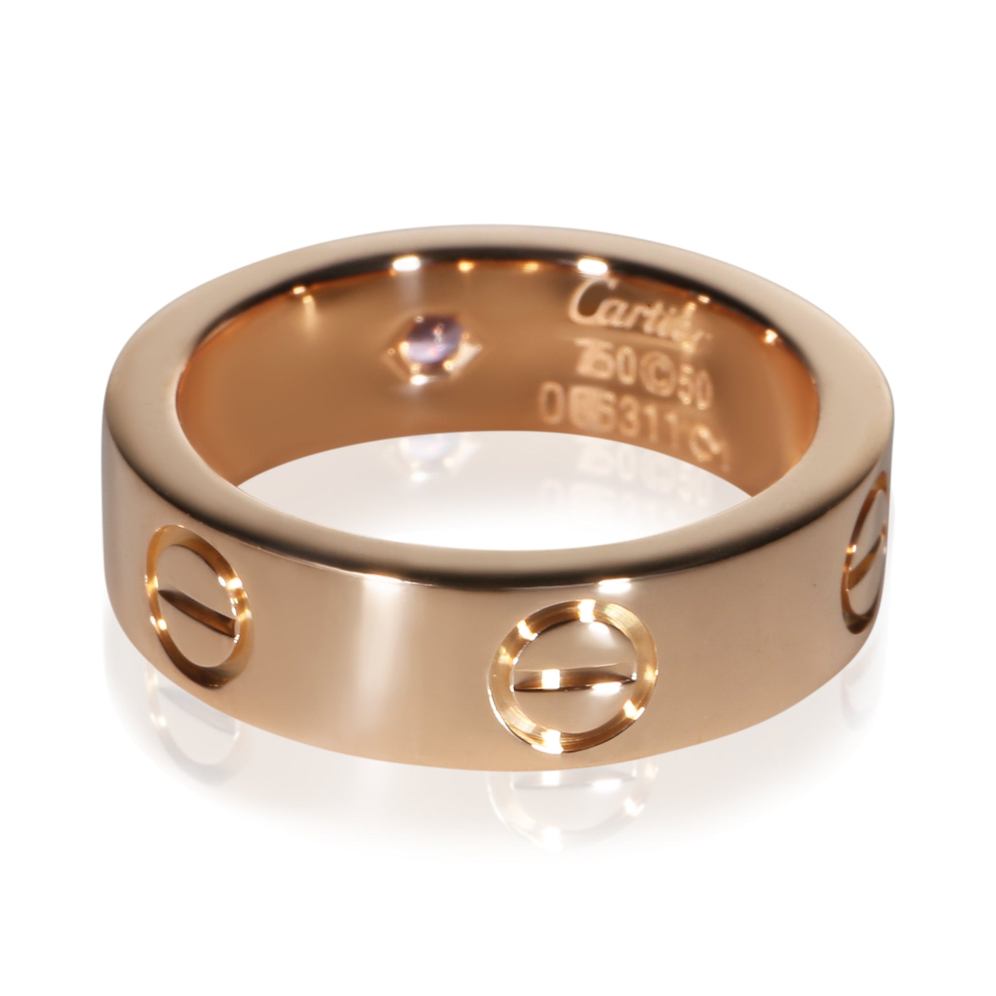 Rose Gold Pink Sapphire Love Ring