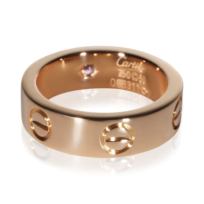Rose Gold Pink Sapphire Love Ring