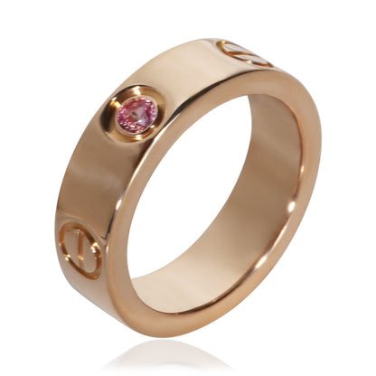 Rose Gold Pink Sapphire Love Ring