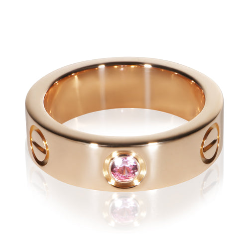 Rose Gold Pink Sapphire Love Ring