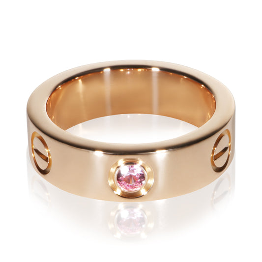 Rose Gold Pink Sapphire Love Ring