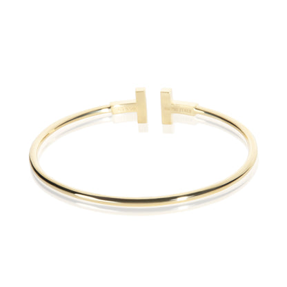 Yellow Gold Mother Of Pearl Tiffany T Wire Bracelet