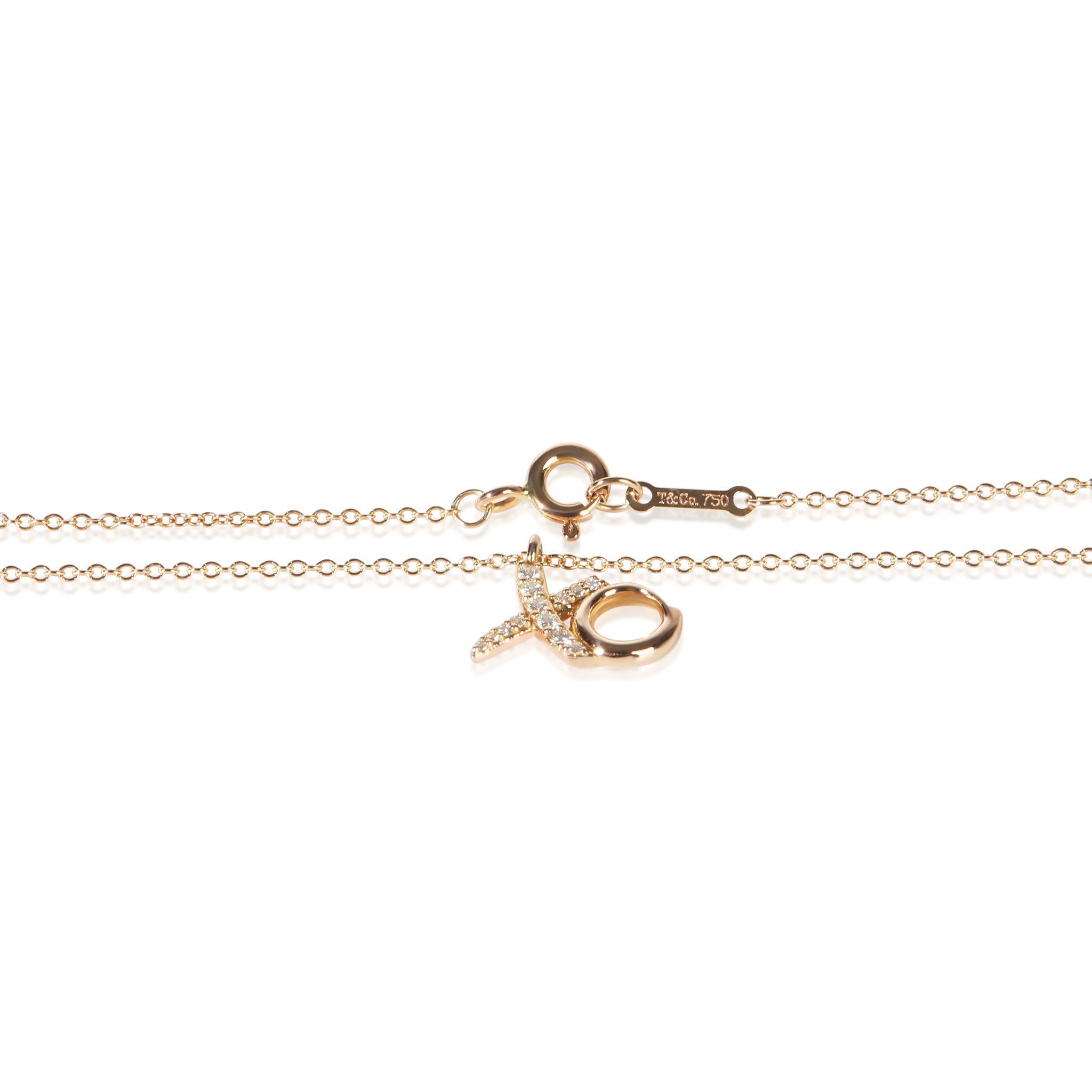 Rose Gold Diamond Paloma Picasso XO Pendant