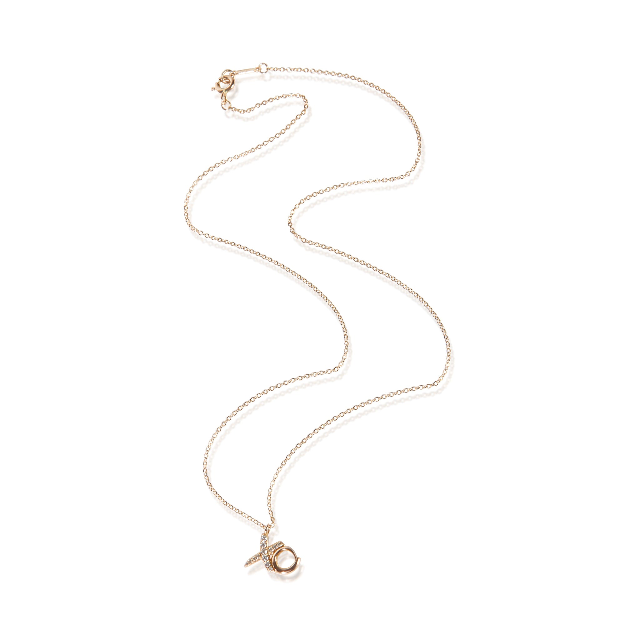 Rose Gold Diamond Paloma Picasso XO Pendant