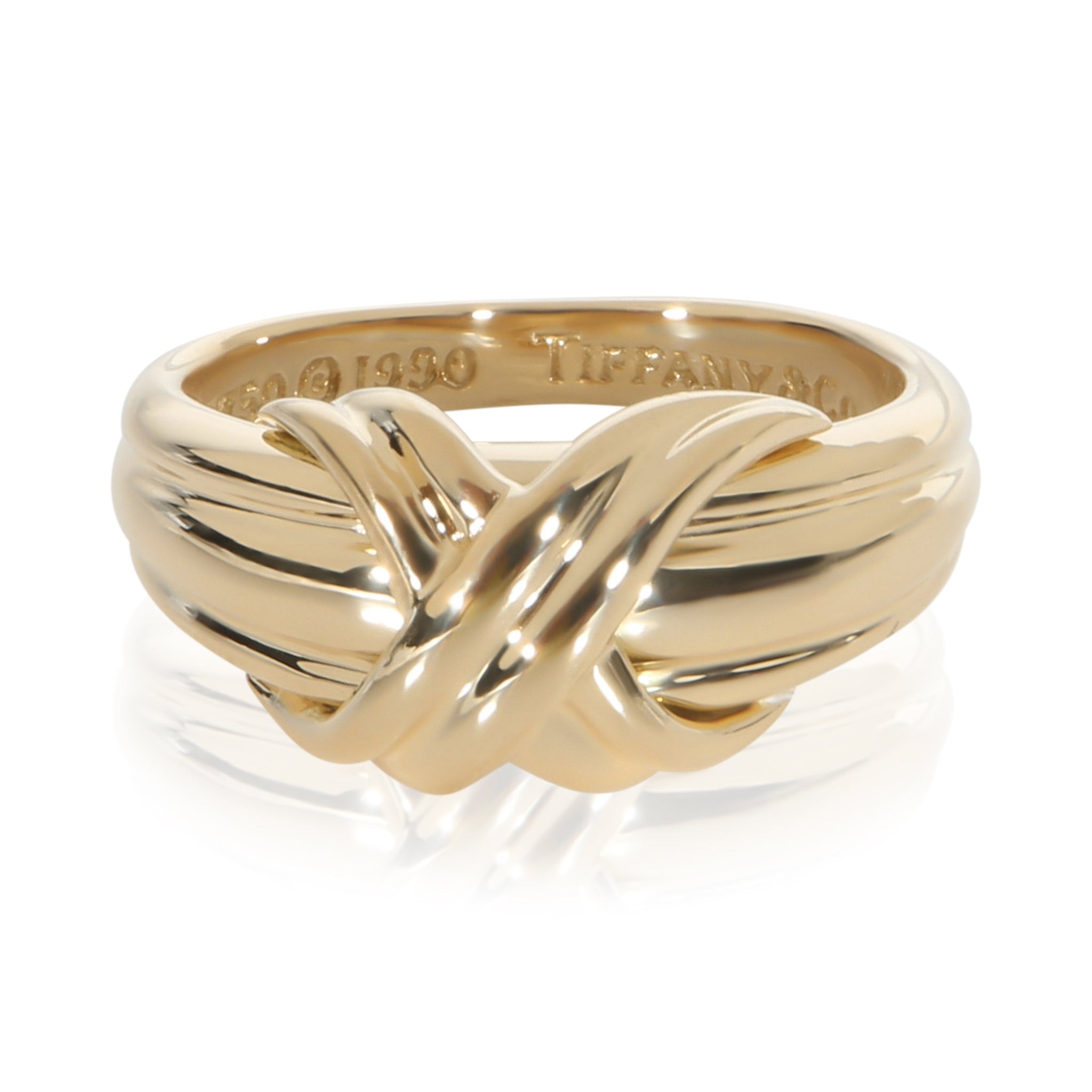 Yellow Gold Signature X Ring