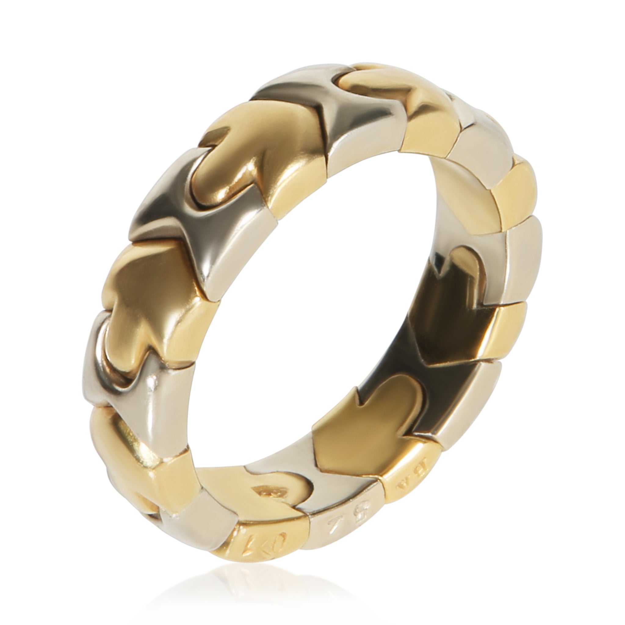 White Gold & Yellow Gold Alveare Flexible Ring