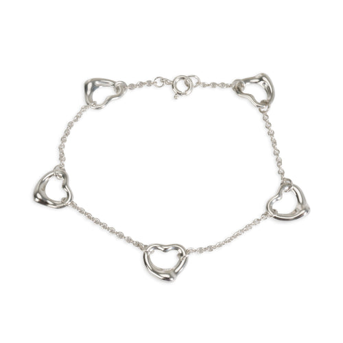 Sterling Silver Elsa Peretti Open Heart Bracelet