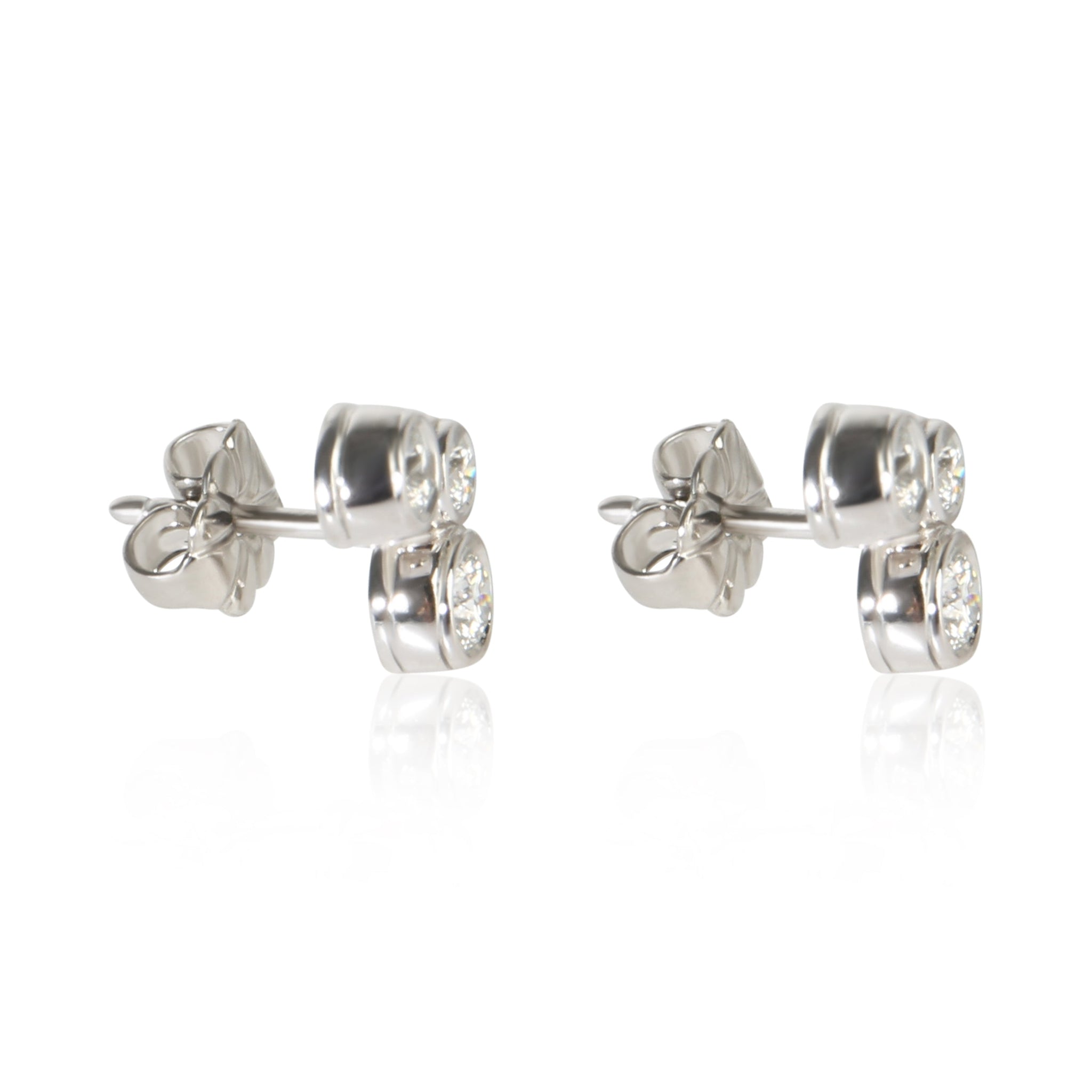 Platinum Diamond Bubble Earrings