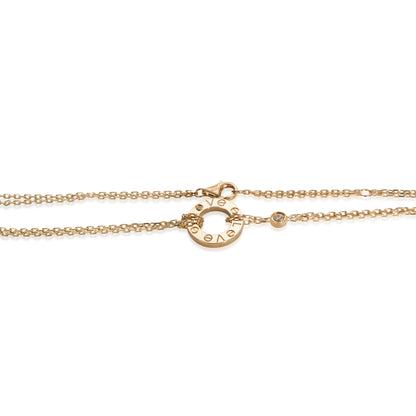 Yellow Gold Diamond Love Necklace