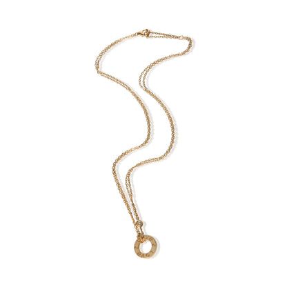 Yellow Gold Diamond Love Necklace