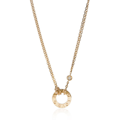 Yellow Gold Diamond Love Necklace