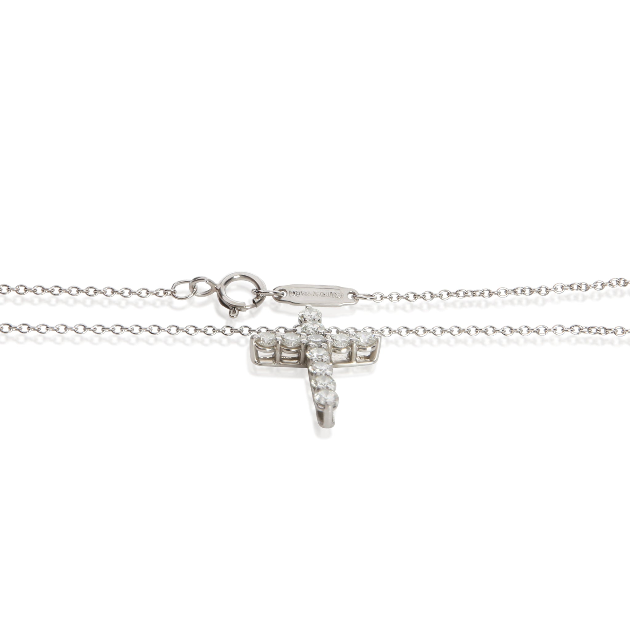 Platinum Diamond Cross Pendant