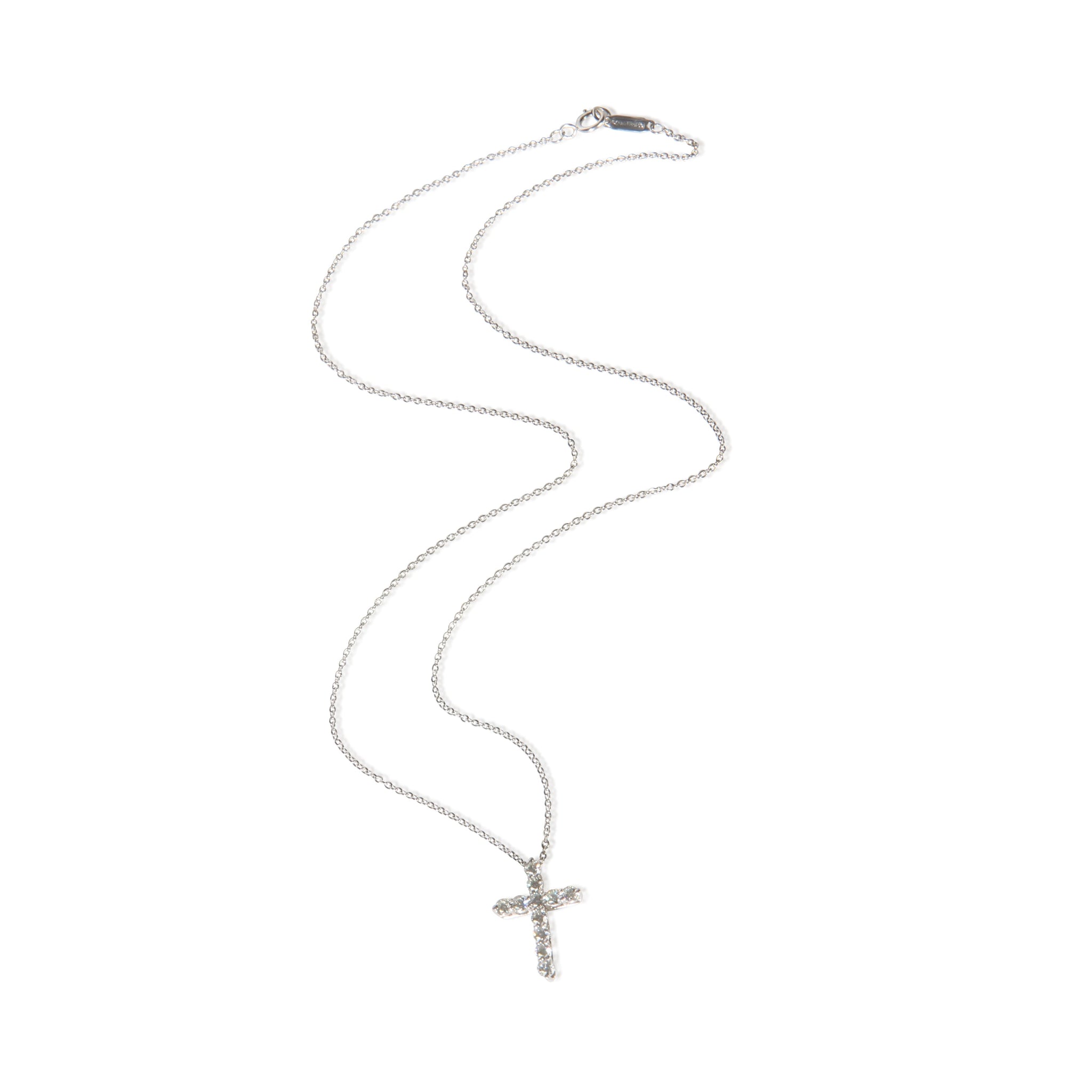 Platinum Diamond Cross Pendant