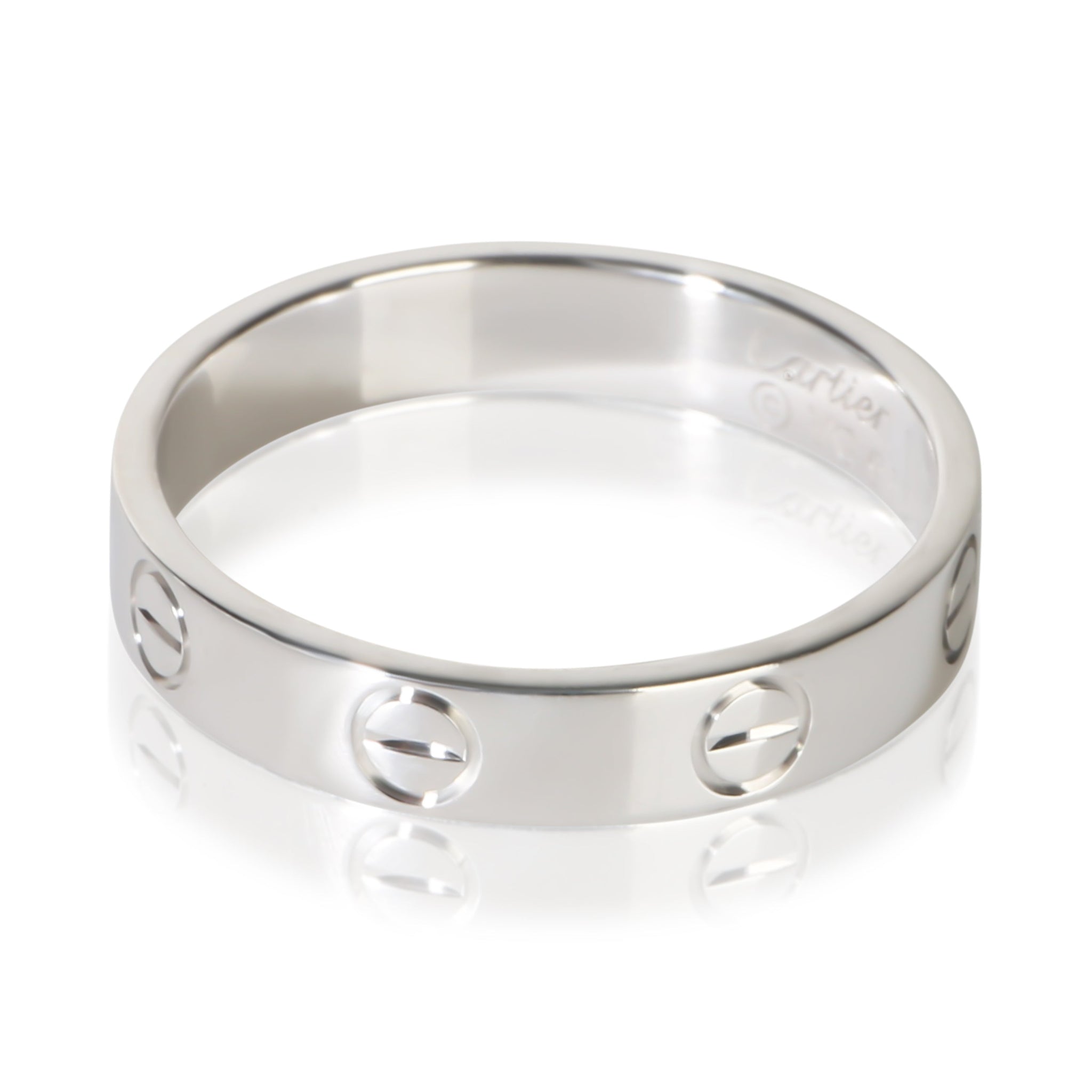 White Gold Small Love Ring
