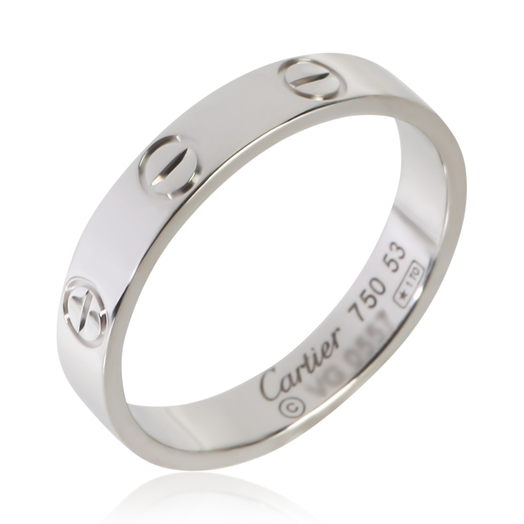 White Gold Small Love Ring