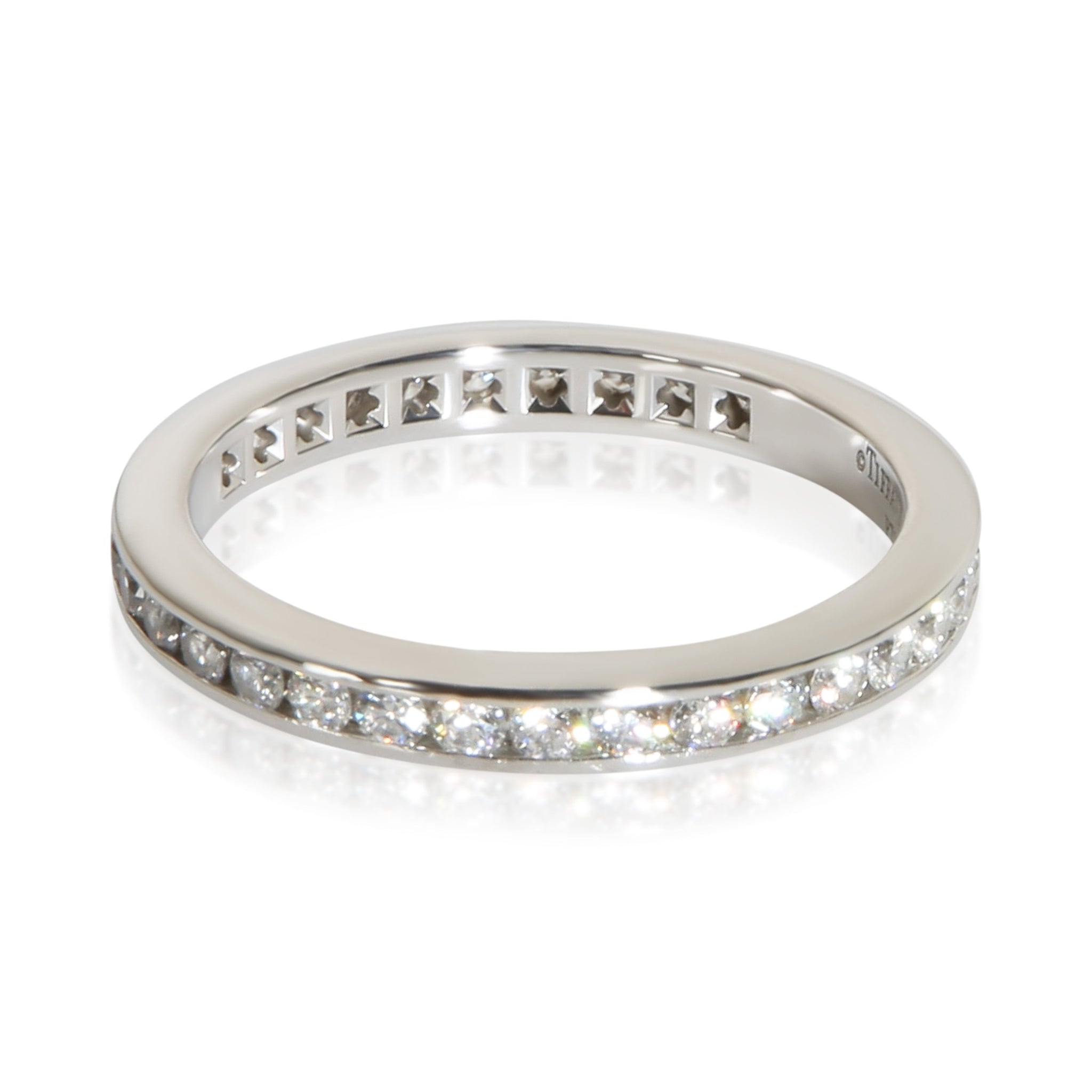 Platinum Diamond Channel Set Eternity Band
