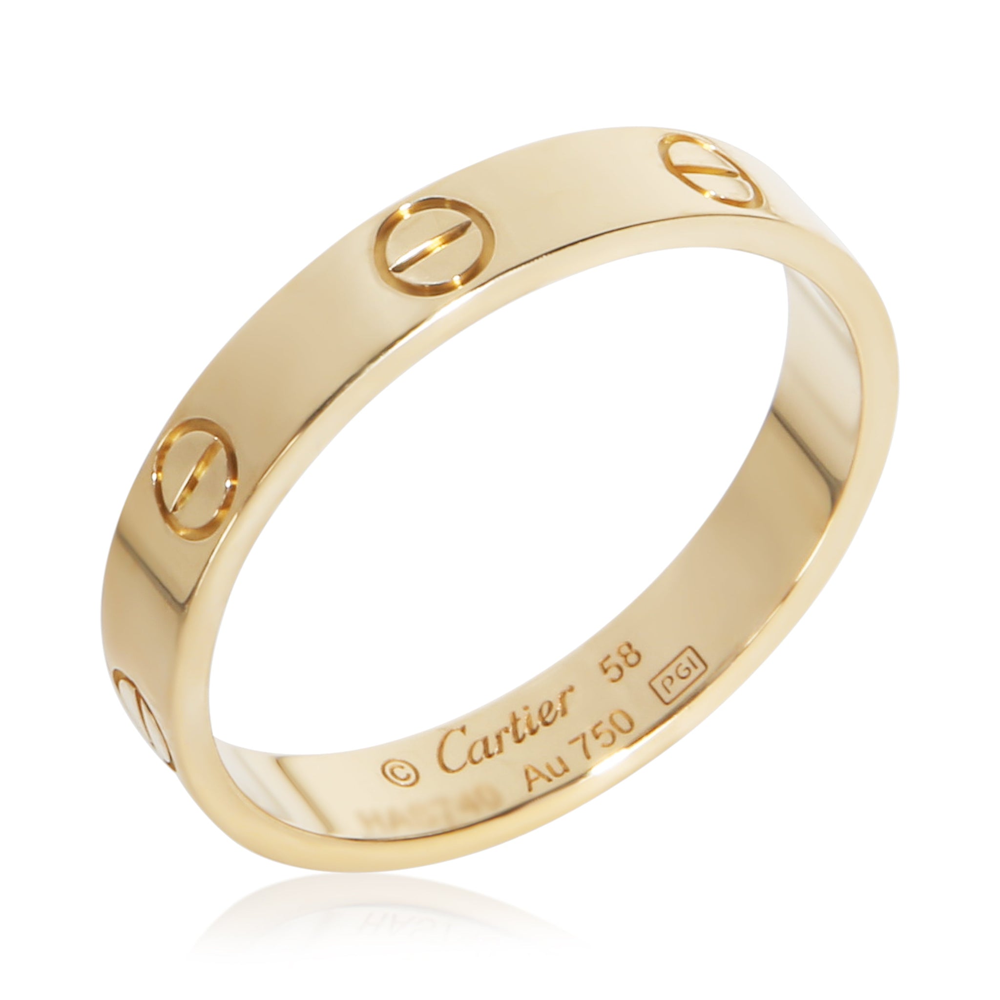 Yellow Gold Small Model Love Ring