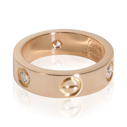 Rose Gold Diamond Love Ring