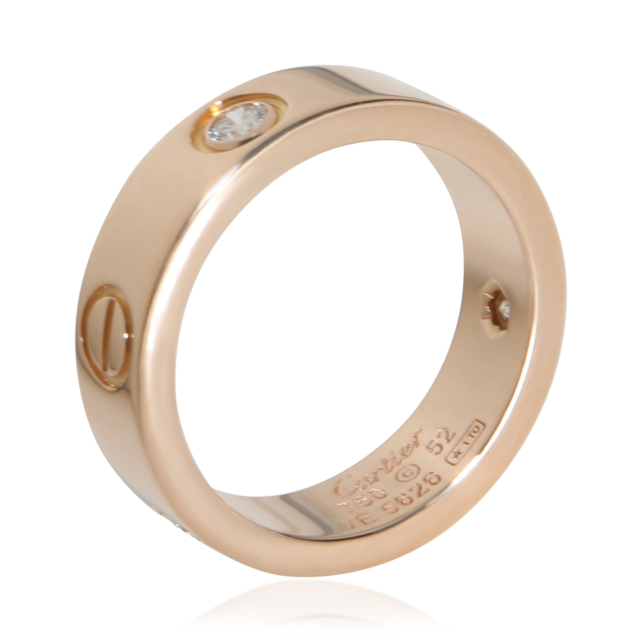 Rose Gold Diamond Love Ring