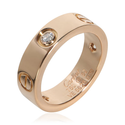 Rose Gold Diamond Love Ring