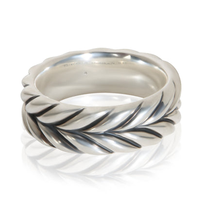 Sterling Silver Chevron Band
