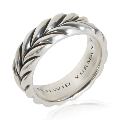 Sterling Silver Chevron Band