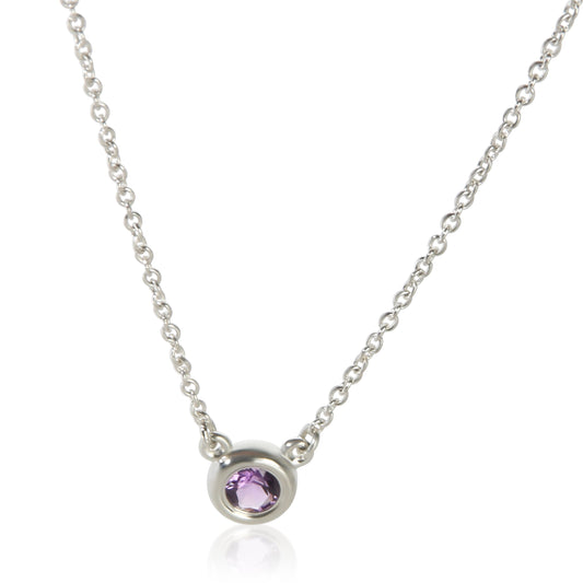 Sterling Silver Amethyst Elsa Peretti Color By The Yard Pendant