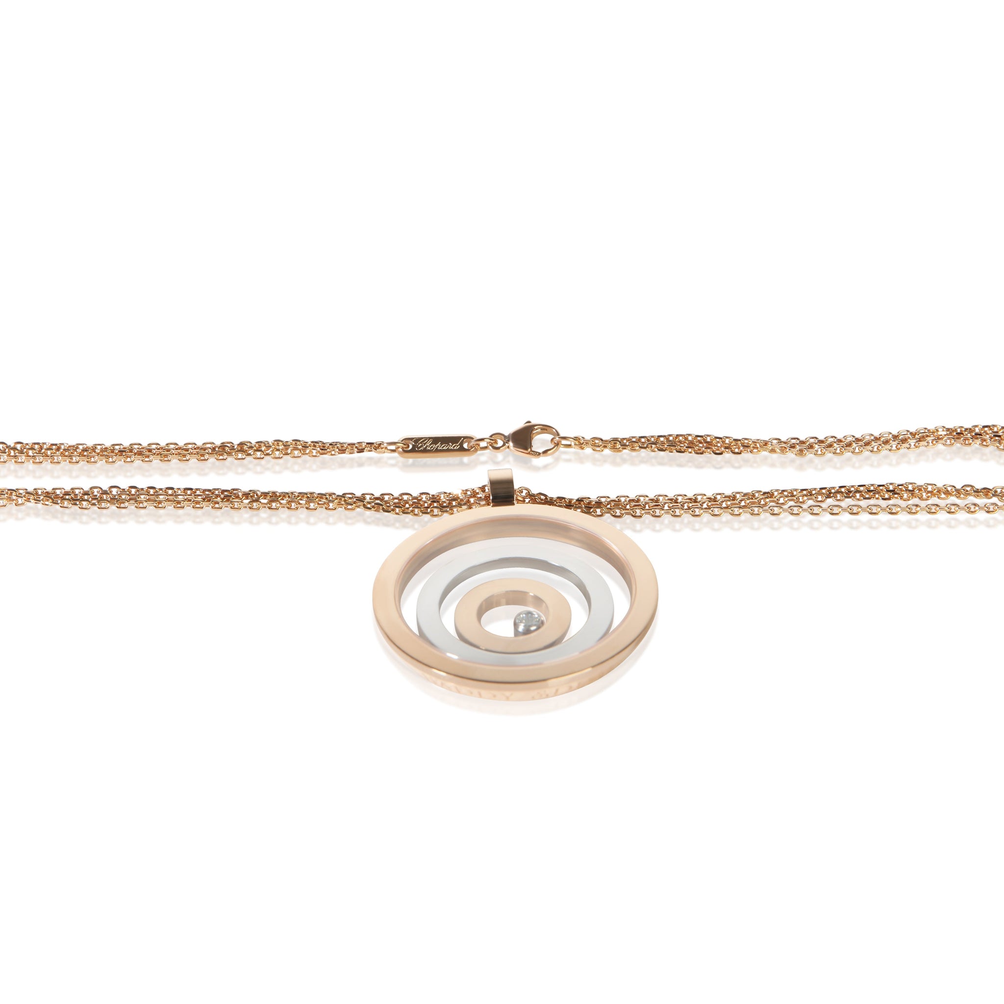 3-Tone Gold Diamond Happy Spirit Pendant