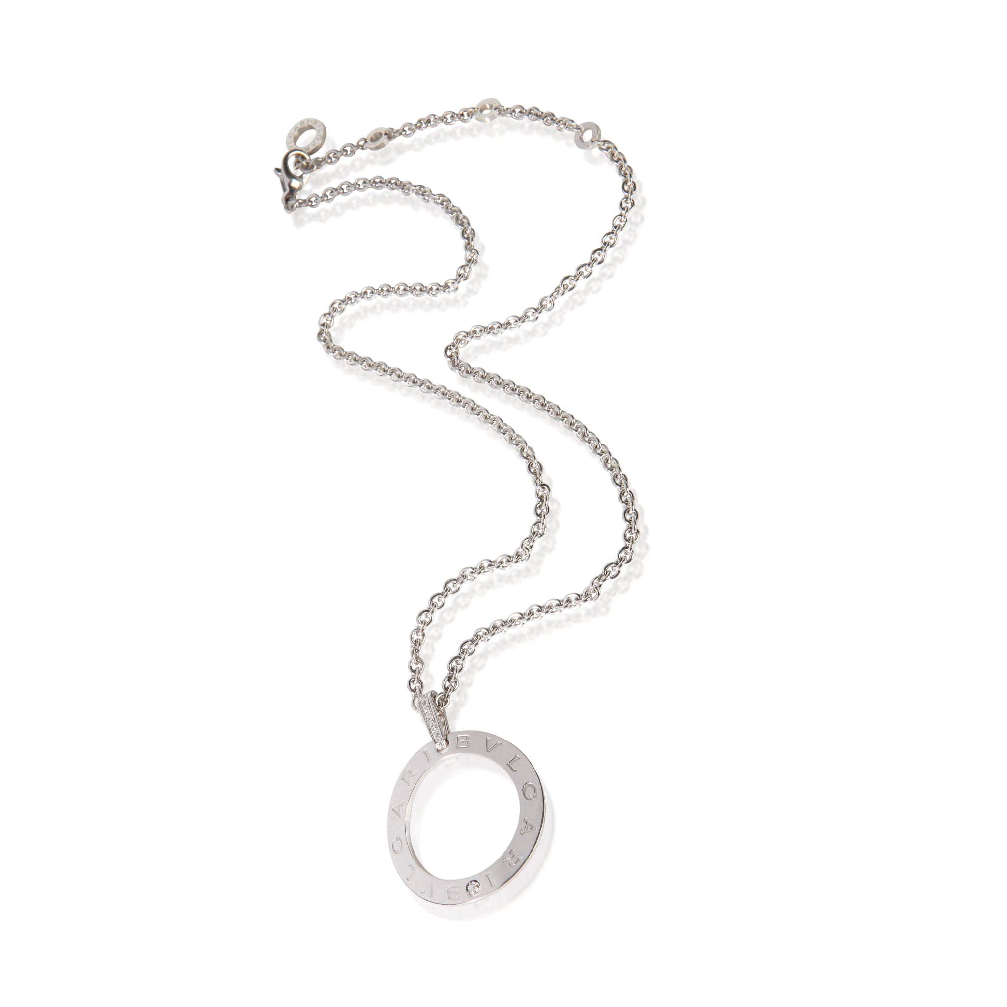 White Gold Diamond Bvlgari Bvlgari Circle Pendant