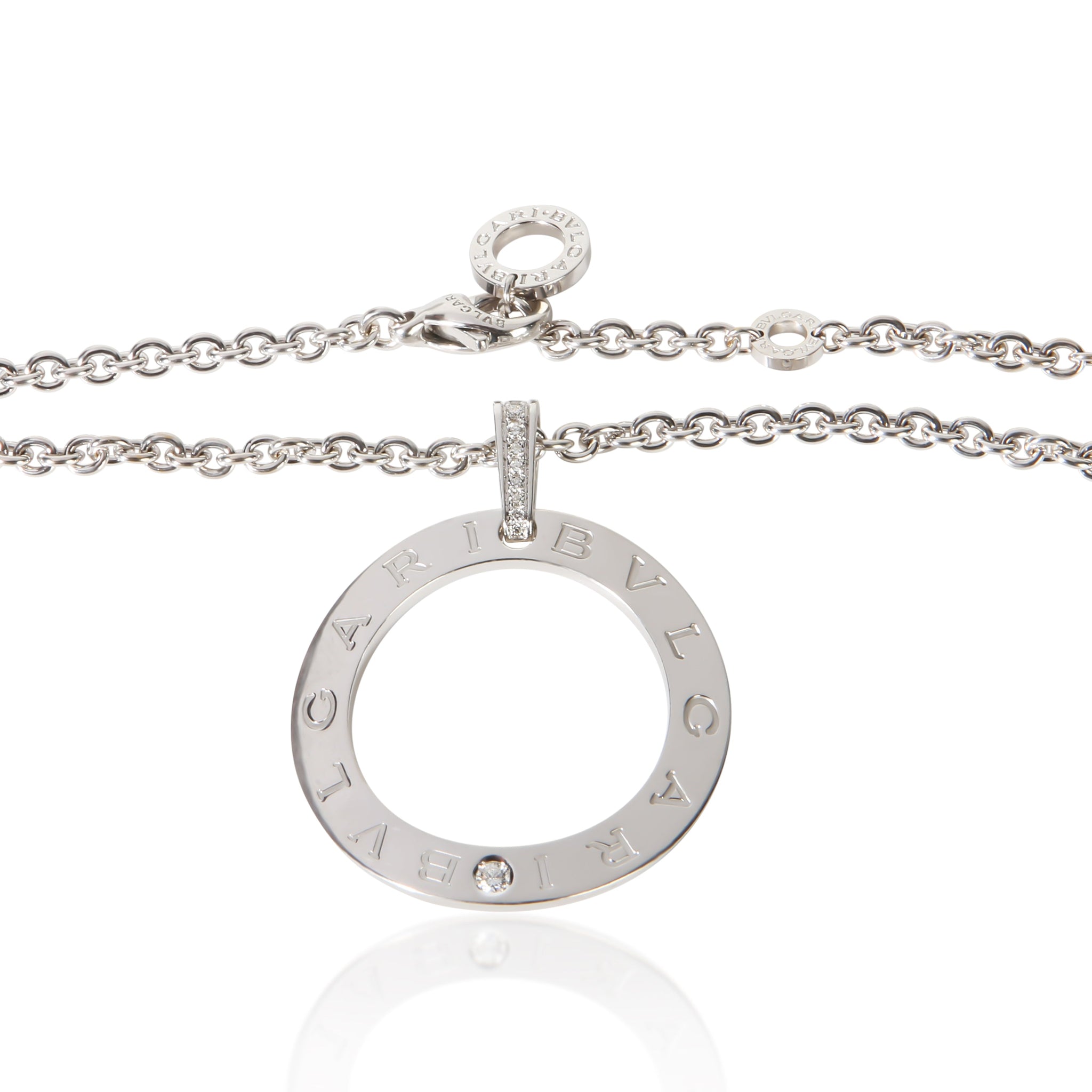 White Gold Diamond Bvlgari Bvlgari Circle Pendant
