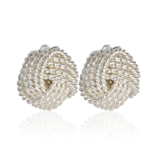 Sterling Silver Knot Earrings