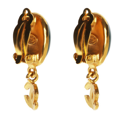 Gold-Plated Vintage 1995 Gripoix CC Earrings