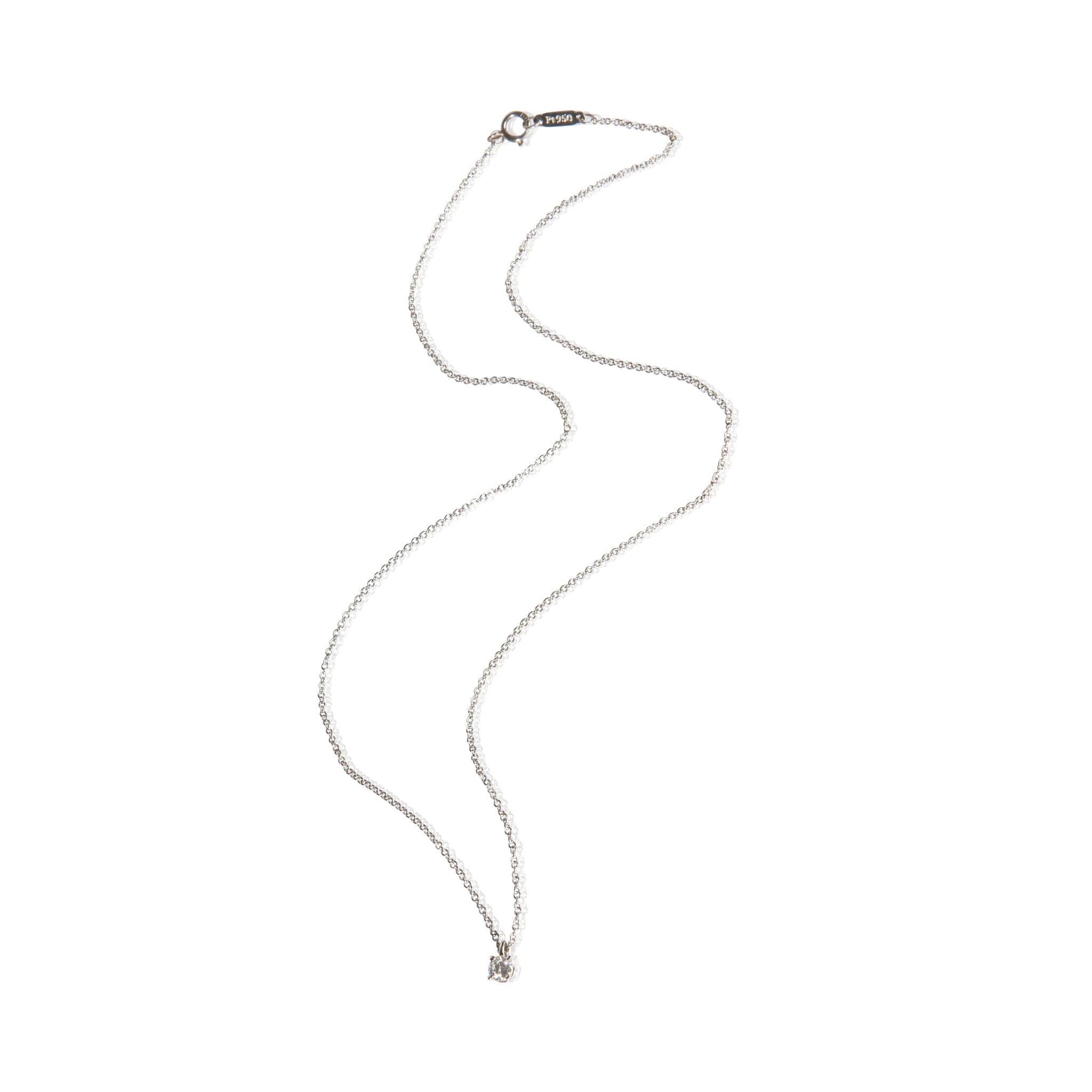 Platinum Diamond Solitaire Pendant